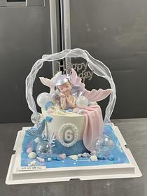 梦幻人鱼蛋糕（数字可更改，备注一下哦）