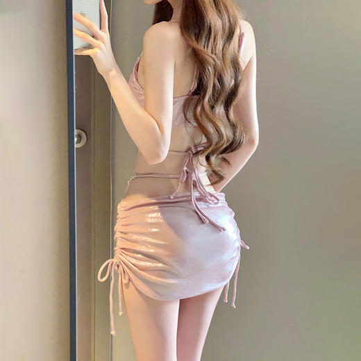 2025新款比基尼泳衣女性感三件套水钻高级感分体海边度假温泉泳装 商品图2