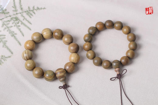 绿檀木手串，珠径15/18mm 商品图0
