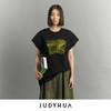 JUDYHUA 苏醒系列落肩圆领T恤 商品缩略图0