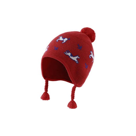 【商场同款】英氏儿童帽子秋冬保暖渔夫帽女童新年护耳帽女宝帽子 商品图4