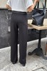 Z42210-1#同色系缎面腰头直筒裤 商品缩略图4