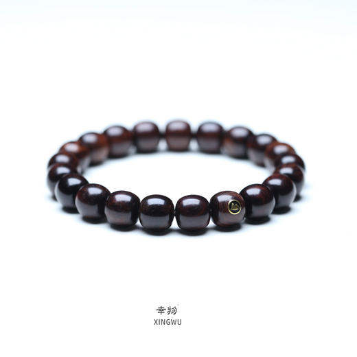 【青山特惠】9.5*10mm22颗沉水海黄紫油梨老料 数控精工老型桶珠 镶嵌24K金标 h9 商品图0