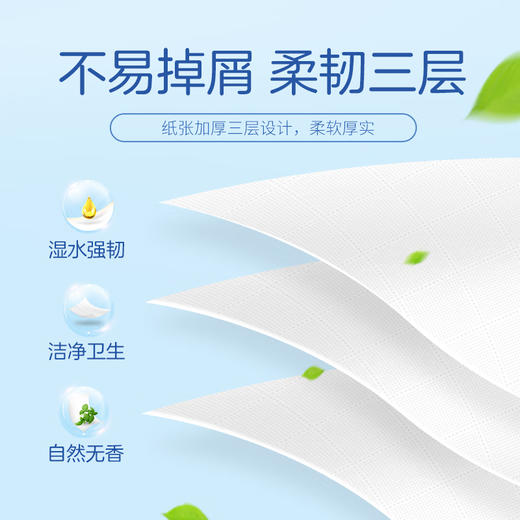 太阳 中顺洁柔压花抽纸3层80抽*24包 SJR80-24E 商品图2