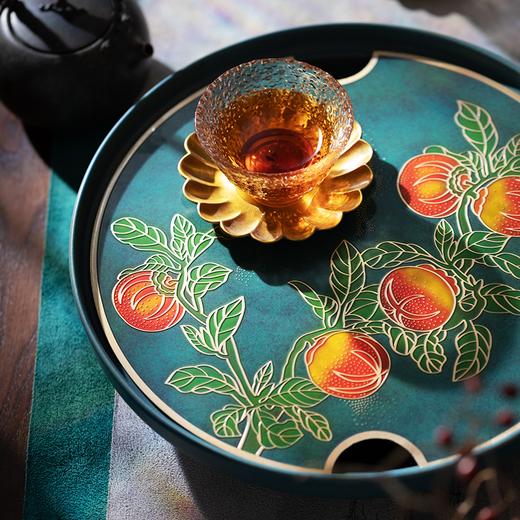 事事如意铜茶盘 新品非遗家居茶道用具湿泡台 百年铜艺世家 商品图5