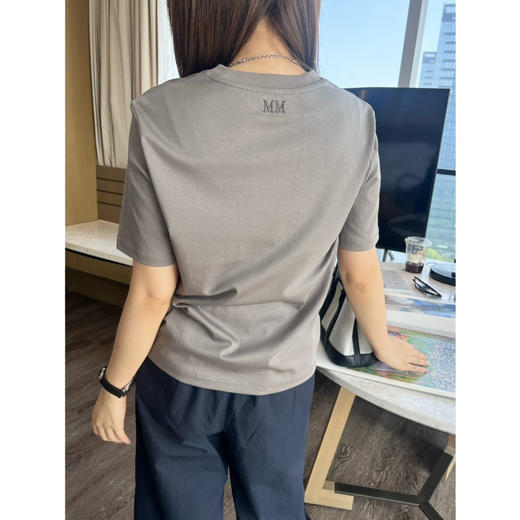 2507116    max圆领 中袖T恤，长绒棉 商品图3