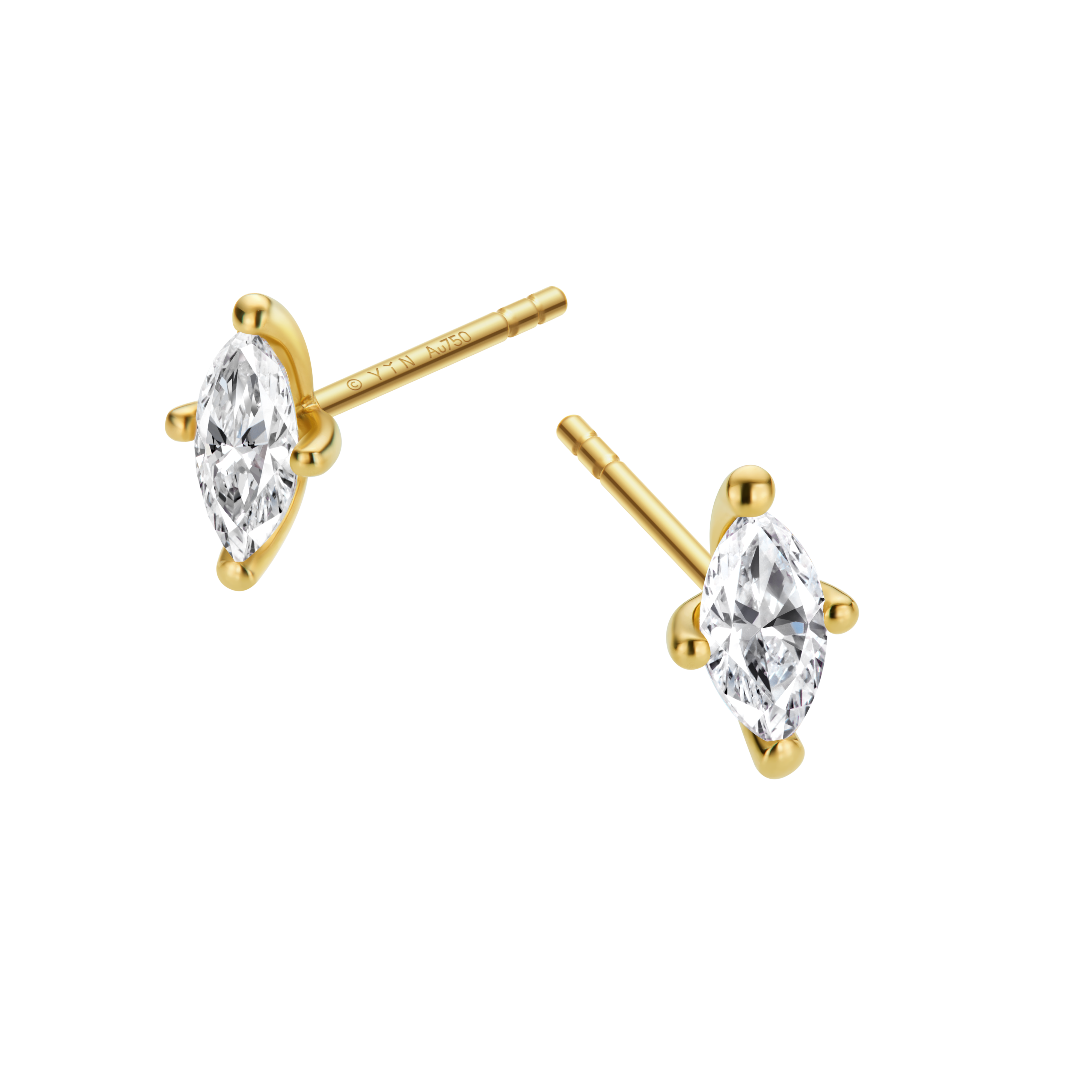 「熠」系列 ReSingle®重生钻石耳钉