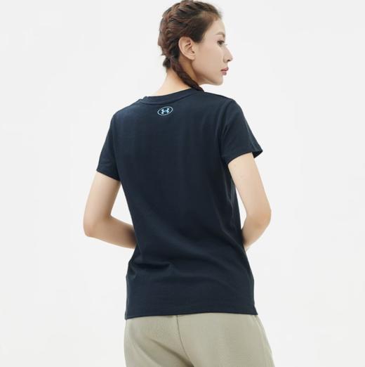 安德玛女子PROJECT ROCK强森UA CORE短袖T恤1382708-001 商品图1