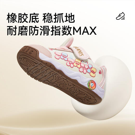 泰兰尼斯秋季新款童鞋女宝宝学步鞋包头防踢机能鞋女童透气运动鞋  T02T5C7394 商品图3