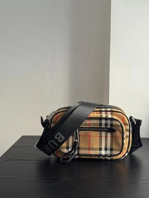 D070421男女都可以背肩带可以调节格纹单肩斜挎包 商品图7