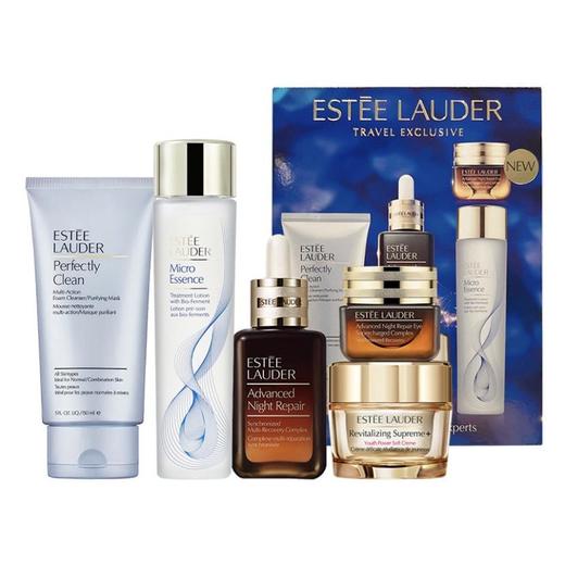 【保税仓直发·全球购·蚂蚁链可扫码溯源】STEE LAUDER雅诗修护五件套-智妍乳霜75ml+净莹柔肤洁面乳150ml+精华眼霜15ml+精华露100ml+经典原生液200ml【爆款专属】 商品图5