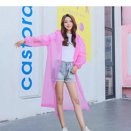 非一次性雨衣加厚男女通用批发户外旅游EVA时尚轻便雨衣儿童束口 商品图1