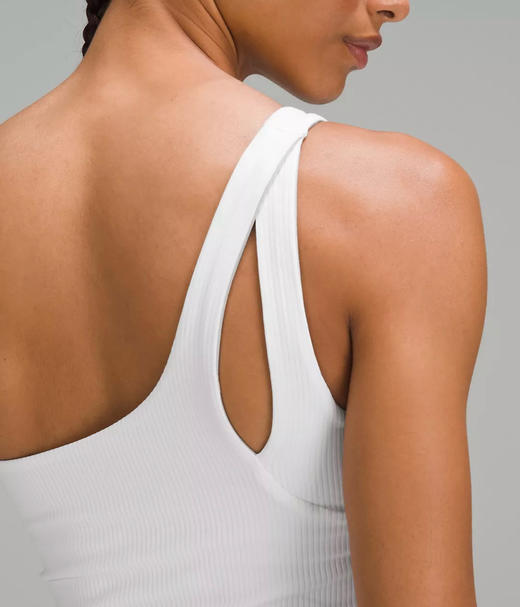 越南产Lu原单Ribbed 单肩罗纹瑜伽运动背心070403 商品图9