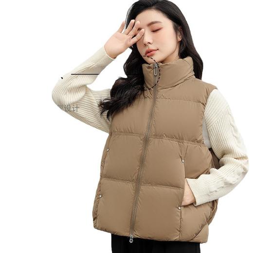 反季清仓！2025年春季新款短款马甲轻薄立领百搭休闲坎肩外穿马夹白鸭绒外套！ 商品图4