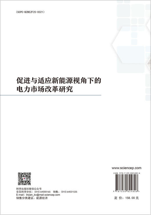 促进与适应新能源视角下的电力市场改革研究 商品图1