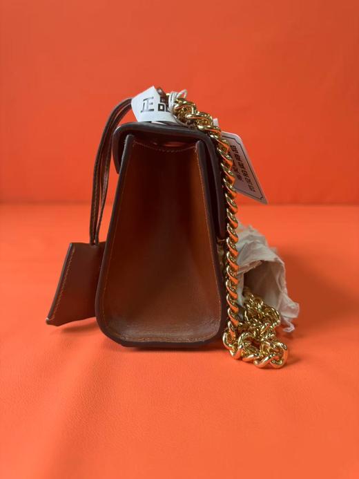 GUCCI古驰 Padlock 月光宝盒系列金属锁头老花Logo 帆布拼皮 帆布包锁扣包盒子包单肩斜挎包 小号 女款 乌木色/黑色 商品图4