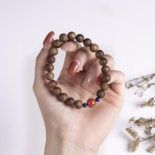 xy0412沉香+南红青金石手串 商品图7