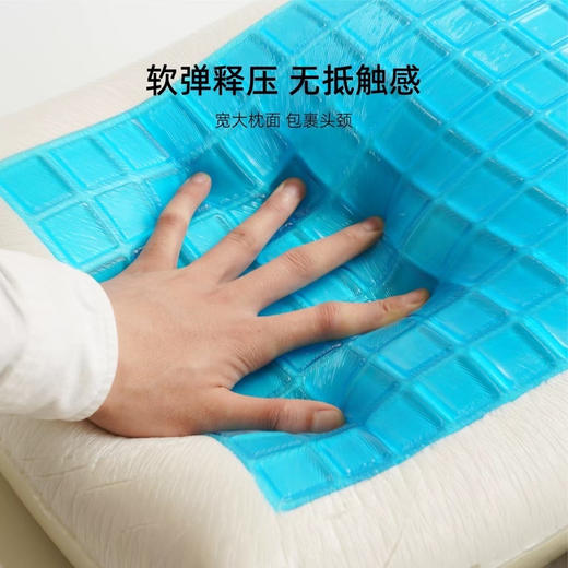 外贸单捡漏❗️出口美国🇺🇸订单『黑科技凝胶面包枕』慢回弹记忆棉➕黑科技凝胶慢回弹枕芯久睡不易塌，温柔承托包裹颈椎，整晚放松舒适感，双面可用！四季可用 商品图1