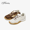 【2F】73Hours女鞋杏仁烤奶2025秋季新品休闲鞋平底系带拼色德训鞋 商品缩略图4