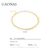 GAONAS  时尚贵气金色气泡链项链11483XGO 商品缩略图3