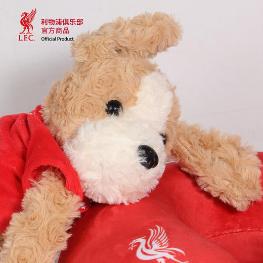 【官方正版】利物浦俱乐部 | 黄白毛绒抱抱狗可爱玩偶球员款 商品图4