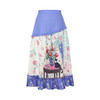 两三事浮香玫影2025夏季新款森女风荷叶边拼接印花a字半身裙长裙 商品缩略图4