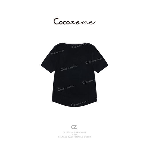 COCO ZONE 刘一一【棉羊毛混纺】简约经典V领毛织上衣CD2A1472 商品图1