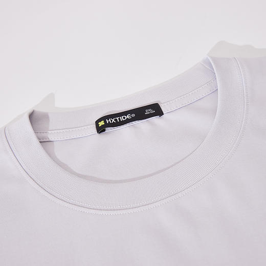 【新品上新】HX 夏季圆领短袖T恤微宽松情侣款S102522544101/02 商品图4