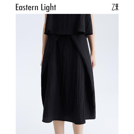 Eastern Light乙来 简约系带方领中长款无袖连衣裙 商品图3