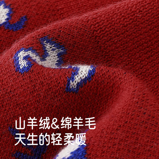 【商场同款】英氏儿童帽子秋冬保暖渔夫帽女童新年护耳帽女宝帽子 商品图1