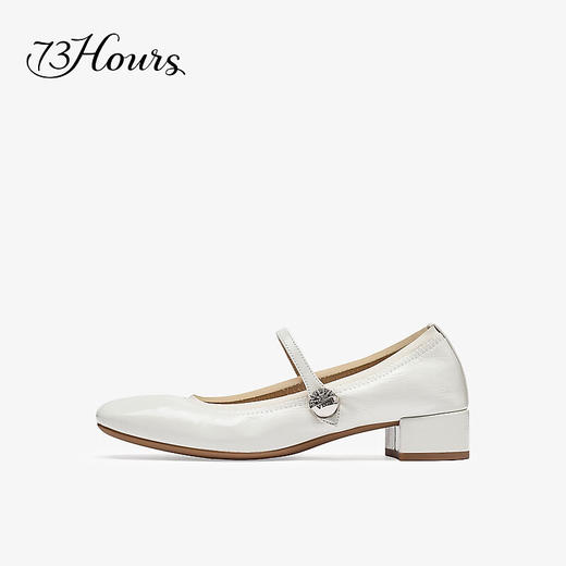 【2F】73Hours女鞋可露丽2025秋季新品方跟纯色方头玛丽珍鞋单鞋 商品图1
