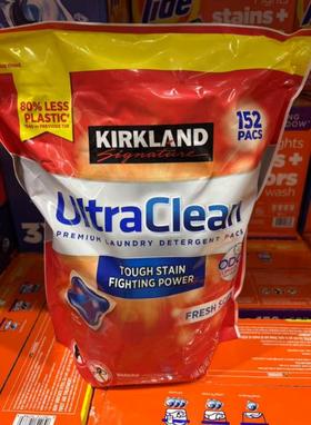 Kirkland 速溶强效洗衣凝珠洗衣球（152粒 包邮）单粒包装 去污抑菌护衣  洛杉矶直邮