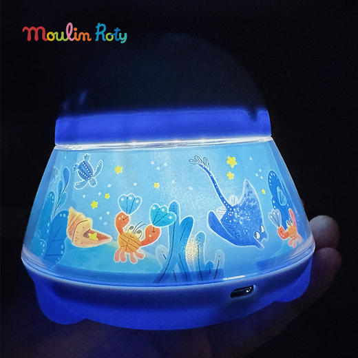 Moulin Roty 寰宇动物故事投影夜灯 适合4岁+ 含3枚幻灯片 大型投射 视觉震撼 寰宇动物系列 法国品牌-719365 商品图7