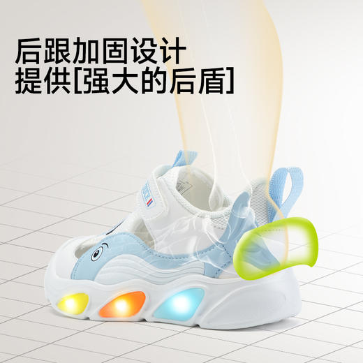 B.Duck小黄鸭童鞋夏季儿童运动鞋24-30 B1686812 商品图6