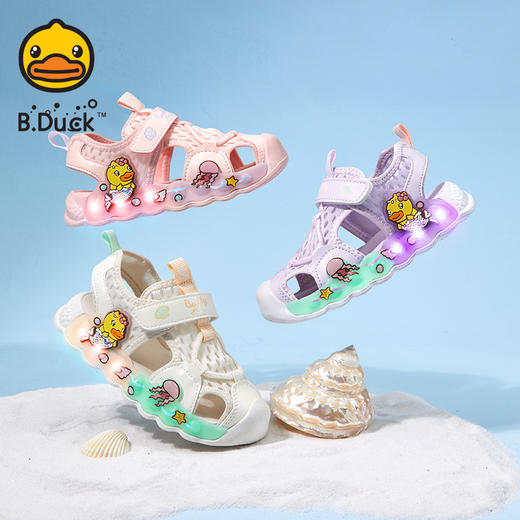 B.Duck小黄鸭童鞋夏季儿童凉鞋24-30 BY2583902 商品图0