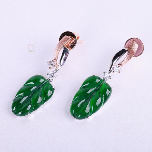 【金枝玉叶】翡翠耳坠   EZ12505030 商品图1