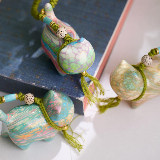 创饰社 · 「招财猫」大漆流苏挂饰 商品图4