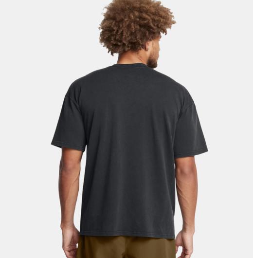 安德玛UA男子高克重跑步健身训练运动休闲宽松短袖T恤1389147-001 商品图1