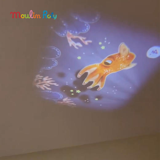 Moulin Roty 寰宇动物故事投影夜灯 适合4岁+ 含3枚幻灯片 大型投射 视觉震撼 寰宇动物系列 法国品牌-719365 商品图8