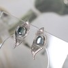 【甄珠贝】大溪地无核keshi 拉丝工艺耳环 925纯银配件 商品缩略图1