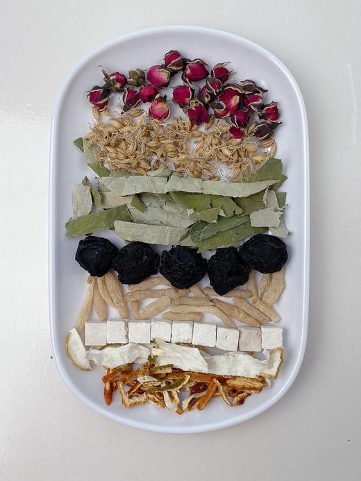 减肥减脂乌梅汤2.0 plus |中医院同款乌梅荷叶玫瑰饮茯苓麦冬花茶原料包 10小包（仅快递发货到家） 商品图1