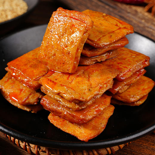 【19.9到手30袋❗虎皮爆汁豆干】豆干油炸起“虎皮”外韧内嫩，酱香浓郁有嚼劲，秘制卤汁精心卤煮，湖南特产休闲香辣味，解馋卤味追剧零食即食L 商品图3