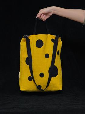 回声Echos/波点撞色帆布包【可双面背】