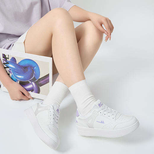 回力小白鞋女2025夏季新款爆款休闲运动鞋子女鞋拼色厚底百搭板鞋WXY-L349L 商品图3