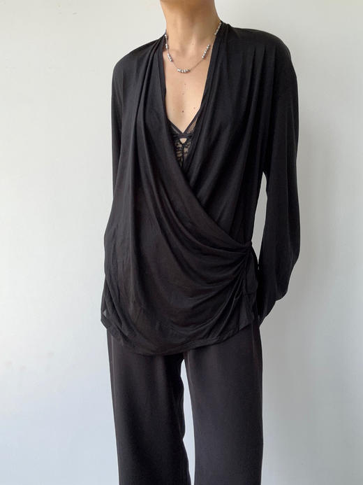 THEHOYAN｜TH2508  08 RICO T-shirt  RICO露背针织衫 可前后两穿  [  黑 ] 商品图5