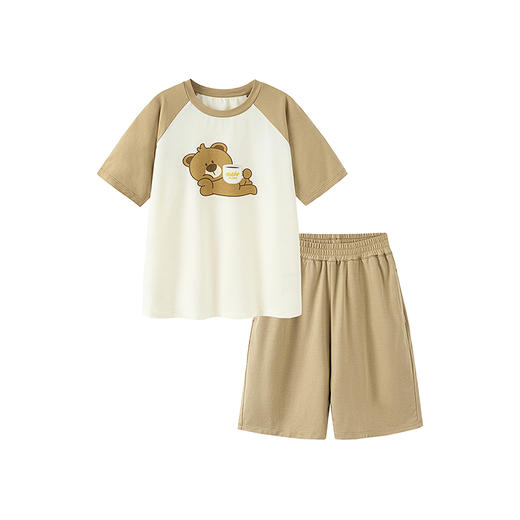 【泰迪熊联名】迷你巴拉男女童凉感抑菌睡衣夏季宝宝家居服 商品图4