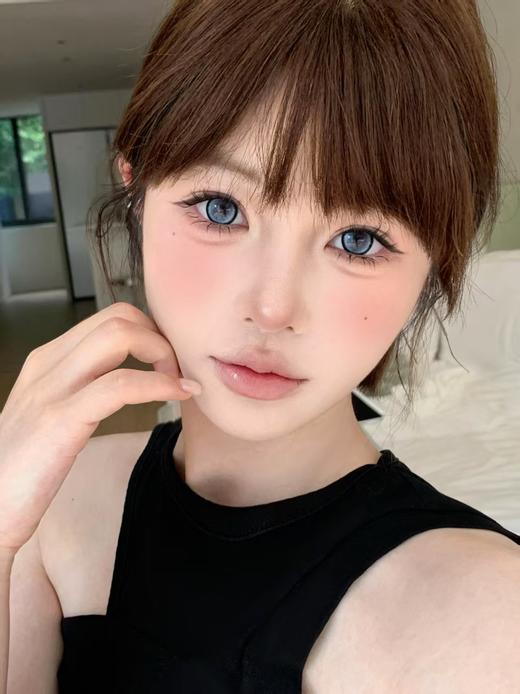 【半年抛大直径】OCEAN GIRL- 甜心喵喵蓝-14.5mm【半年抛0-800度 无525/575 】 商品图3