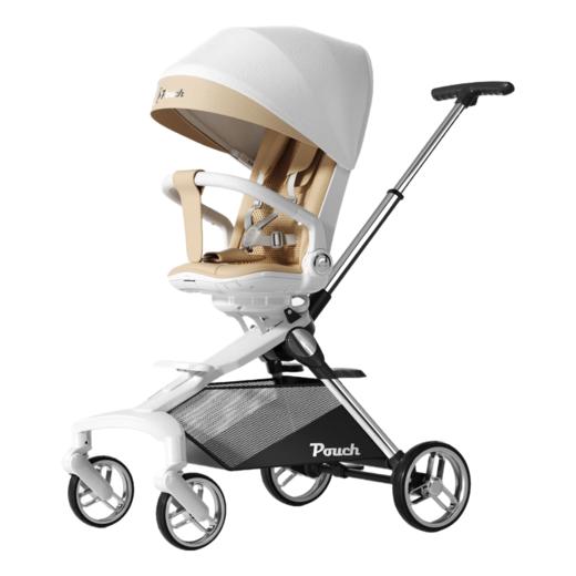 POUCH P6 幻影婴儿推车轻便可折叠双向可坐可躺高景观溜娃神器 纳米白 商品图5