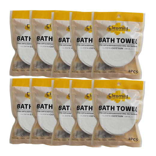 Cleomild 一次性压缩浴巾10条 J033 商品图0