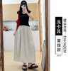 【YW】无忧购灰色山本裙女夏季高腰a字长裙小个子速干冰丝半身工装裙616 617（截单后3-5天发货） 商品缩略图4